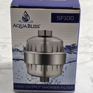 Aqua Bliss High Output Rejuvenation Shower Filter SF100 Chrome New in Box